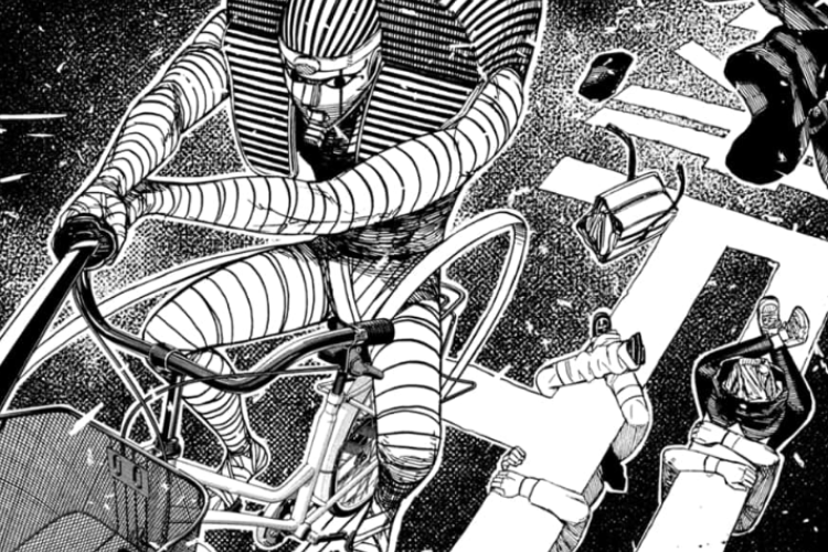 RAW Manga Dandadan Capítulo 220 PT BR, As bandagens que envolviam o corpo da múmia foram finalmente removidas