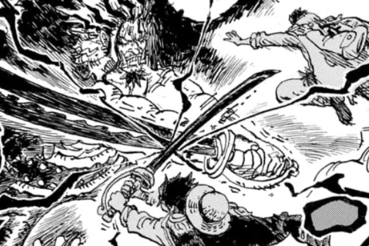 RAW Leia o mangá One Piece Capítulo 1166 PT BR, A batalha entre Rocks contra Roger e Garp