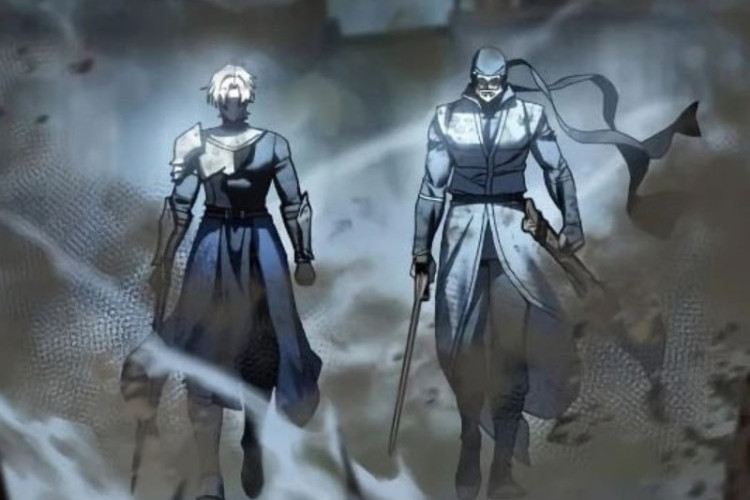 Spoiler RAW! Leia Manhwa Star-Embracing Swordmaster (The Stellar Swordmaster) Capítulo 118 Scan PT BR, Caindo na Escuridão