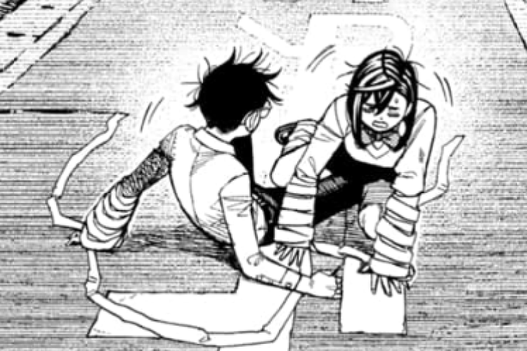 Spoilers e Ler o mangá Dandadan Capítulo 220 PT BR, Conseguiu capturar o alienígena!