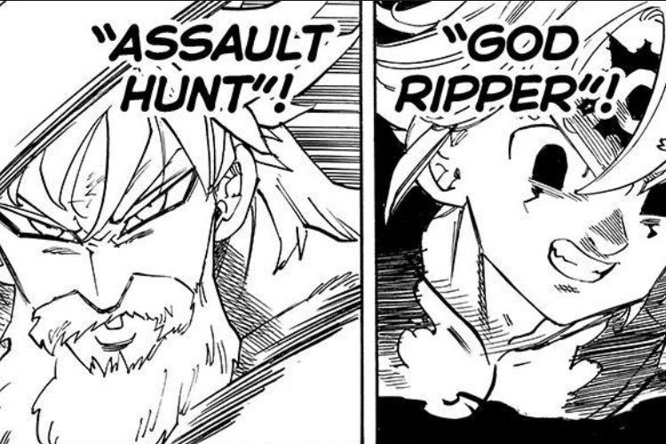 Ler o Manga Mokushiroku no Yonkishi Capítulo 231 PT BR Scan, Meliodas com toda a força! 