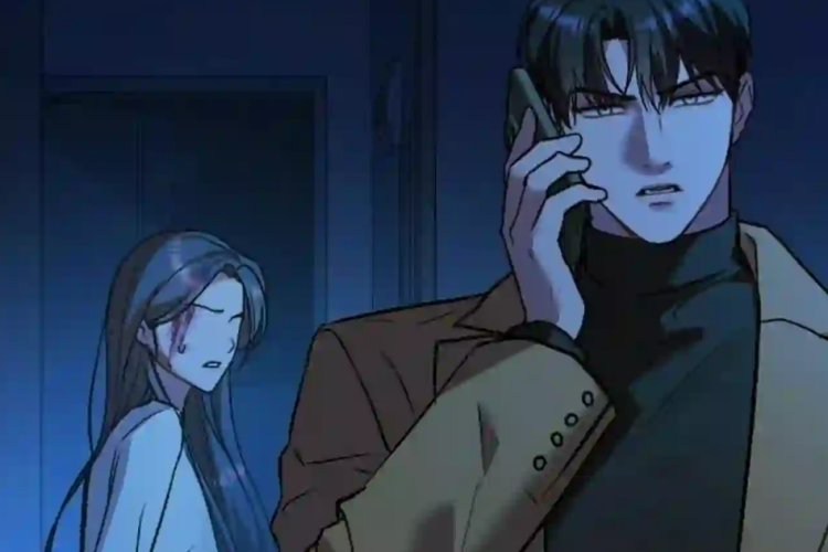 RAW Ler Manhwa Merry Psycho Capítulo 50 Scan PT BR, É só isso e ele já fica zangado, o meu marido