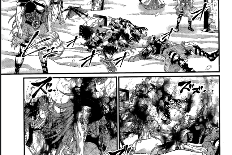Ler o Shuumatsu no Valkyrie (Record of Ragnarok) Manga Capítulo 105 PT BR Scan, Ataque repentino derruba
